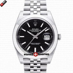 Rolex Datejust 41mm Jubillee SS Black Dial Stick Markers | Swiss Replica Watch