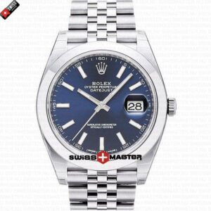 Rolex Datejust 41mm Jubillee SS Blue Dial Stick Markers | Swiss Replica Watch