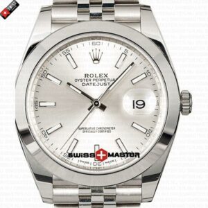 Rolex Datejust 41mm Jubillee SS Silver Dial Stick Markers | Swiss Replica Watch