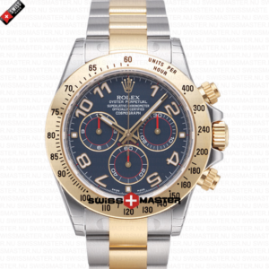 Rolex Cosmograph Daytona Blue Dial 18k Gold | Swiss Replica Watch