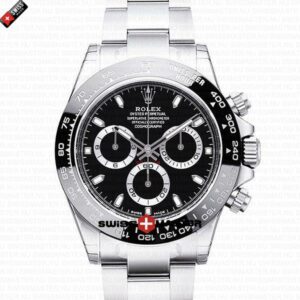 Rolex Daytona SS Black Dial Ceramic Bezel 40mm | Swiss Replica Watch