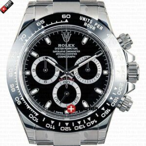 Rolex Daytona SS Black Dial Ceramic Bezel 40mm | Swiss Replica Watch