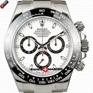 Rolex Daytona SS White Dial Ceramic Bezel 40mm | Swiss Replica Watch