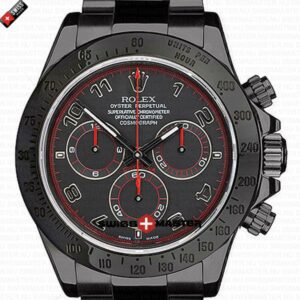 Rolex Cosmograph Daytona SS Black DLC Arabic Marks | Swiss Replica Watch