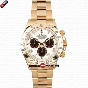 Rolex Cosmograph Daytona White Dial 18k Gold | Swiss Replica Watch