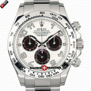 Rolex Cosmograph Daytona SS White Gold White Dial with Arabic Marks | Swiss Replica Watch