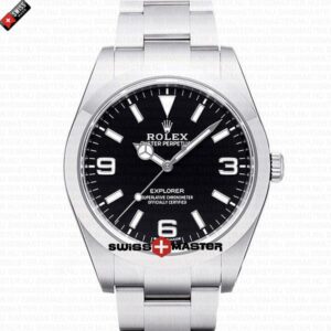Rolex Explorer Black Dial 904L Steel | Swiss Replica Watch