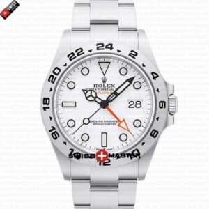 Rolex Explorer II White Dial 904L Steel 42mm | Swiss Replica Watch