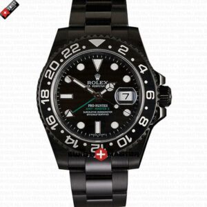 Rolex GMT-Master II DLC Black Ceramic Bezel | Swiss Replica Watch