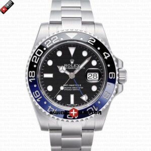 Rolex GMT-Master II SS Blue/Black Ceramic Bezel | Swiss Replica Watch