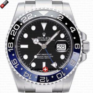 Rolex GMT-Master II SS Blue/Black Ceramic Bezel | Swiss Replica Watch