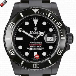 Rolex Submariner Date DLC Black Ceramic Bezel | Swiss Replica Watch