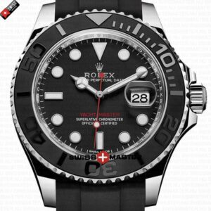 Rolex Yacht-Master 40mm Rubber Band Black Ceramic Bezel | Swiss Replica Watch
