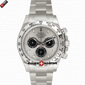 Rolex Cosmograph Daytona White Gold Steel Dial with Stick Markers | Swiss Replica Watch