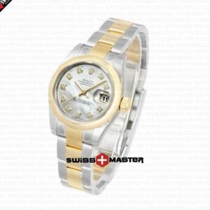 Rolex Datejust 18k Gold 2-tone MOP Dial Diamond Markers | Swiss Replica Watch
