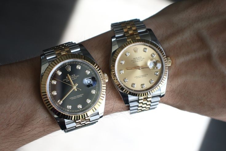 Replica Rolex Datejust 36mm and 41mm comparison