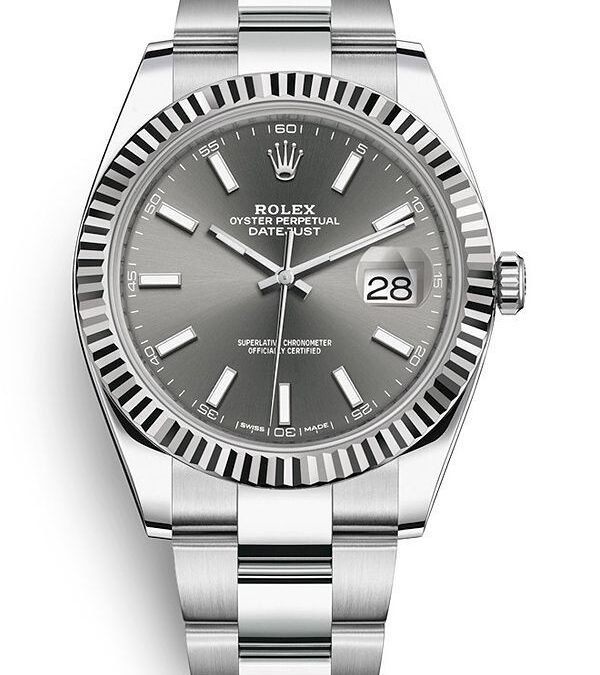 Swissmaster Replica Rolex Datejust rhodium dial